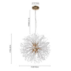 Lampada Sputnik Moderna Unica in Cristallo con 9 Luci