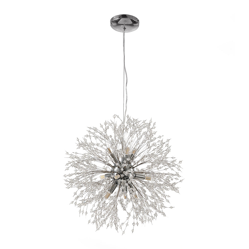 Lampada Sputnik Moderna Unica in Cristallo con 9 Luci
