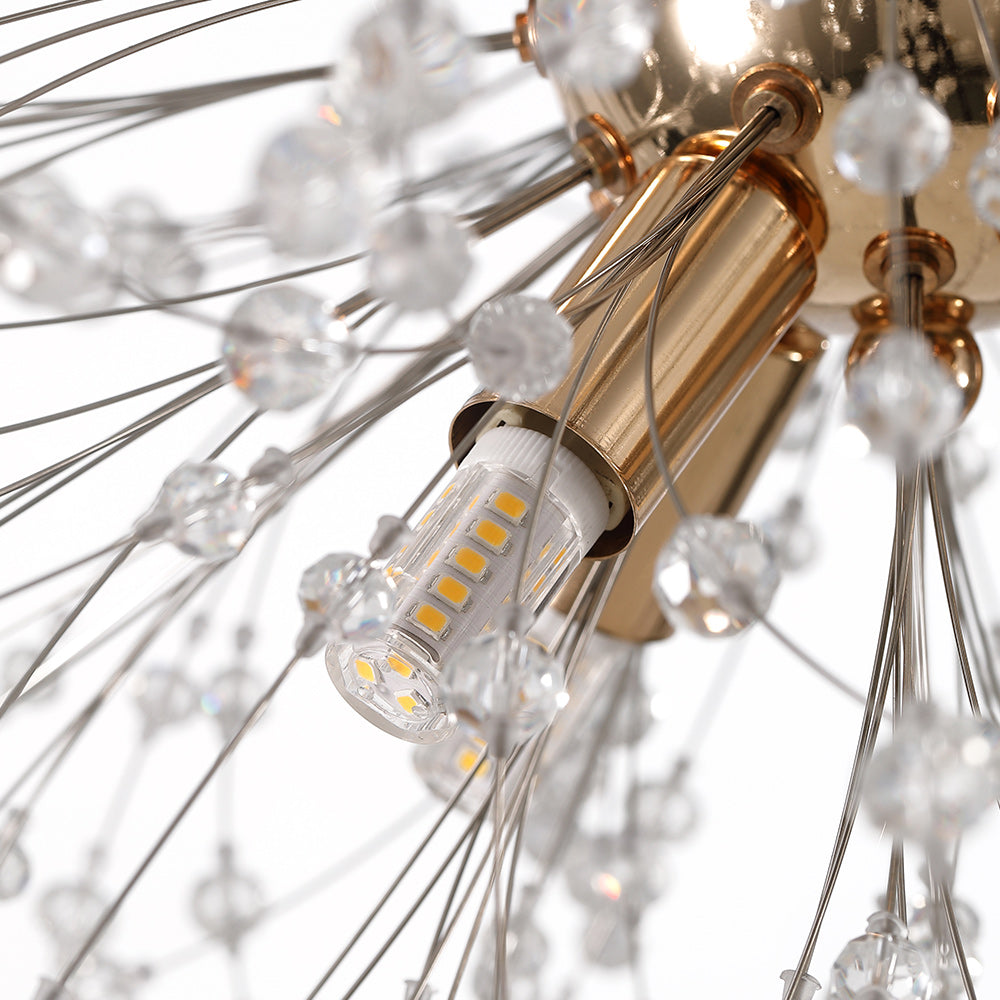 Lampada Sputnik Moderna Unica in Cristallo con 9 Luci