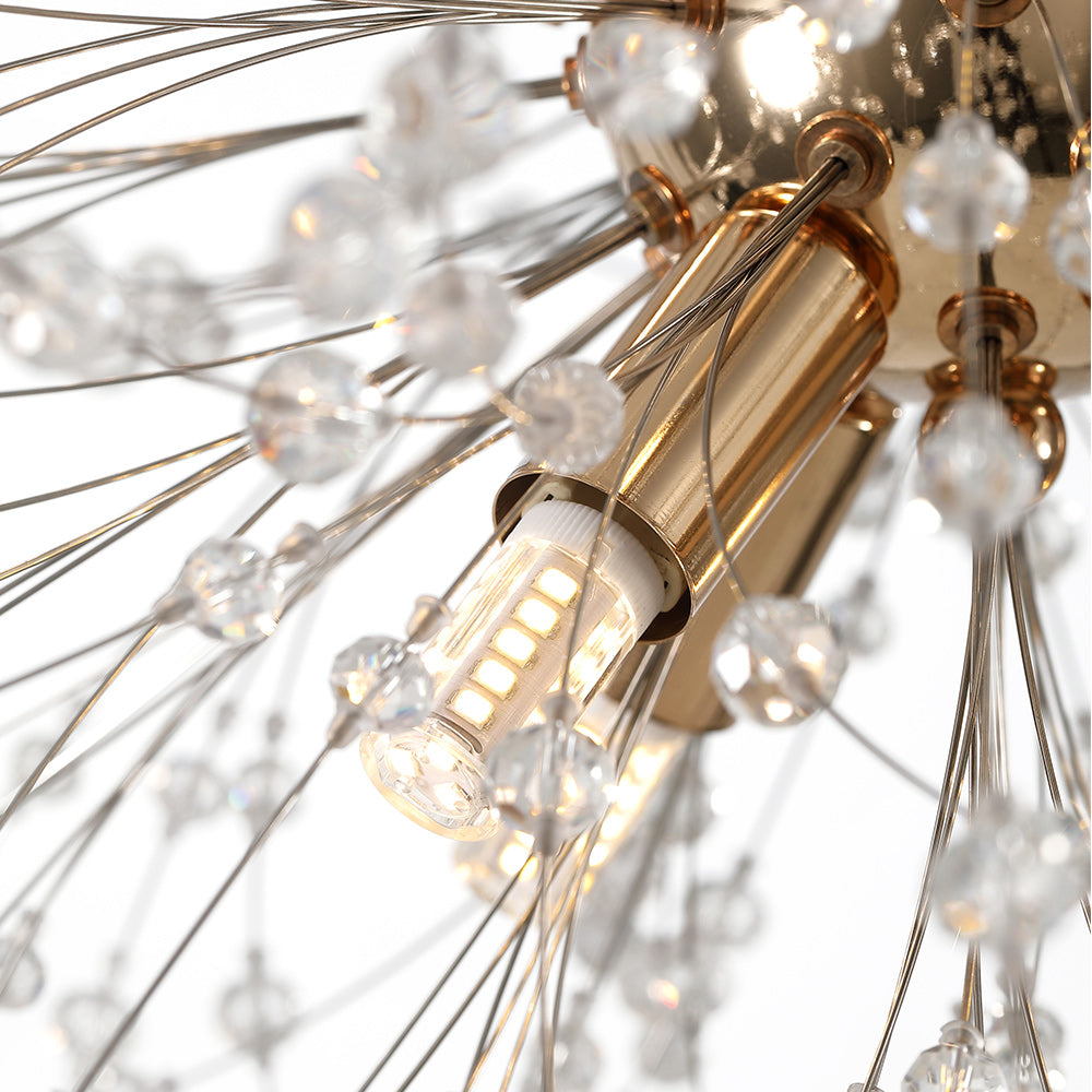Lampada Sputnik Moderna Unica in Cristallo con 9 Luci