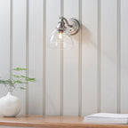 Lampada da Parete Hansen in Argento Spazzolato