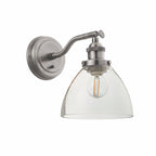 Lampada da Parete Hansen in Argento Spazzolato