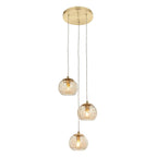 Endon Dimple 3 Luci Ottone Sospensione