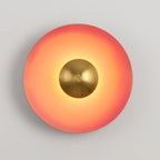 Lampada da Parete in Ferro a Disco Moderno