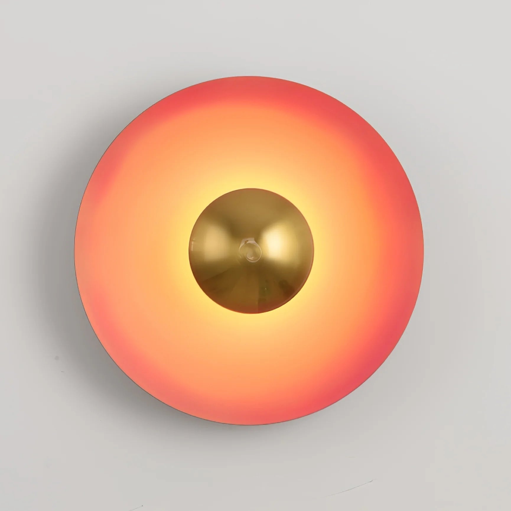 Lampada da Parete in Ferro a Disco Moderno