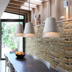 Lampadario in Cemento Minimalista Industriale Grigio a 1 Luce