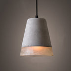 Lampadario in Cemento Minimalista Industriale Grigio a 1 Luce