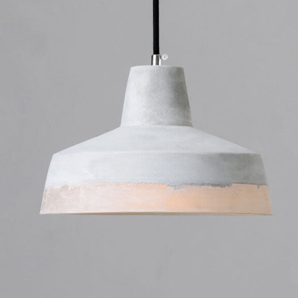 Lampadario in Cemento Minimalista Industriale Grigio a 1 Luce