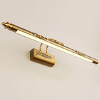 Specchio LED da parete retro europeo intagliato con 1 luce