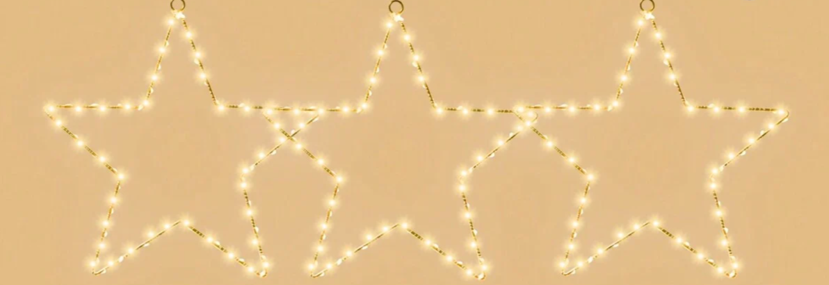 StellaLume Luci Decorativa Natalizie a Forma di Stella