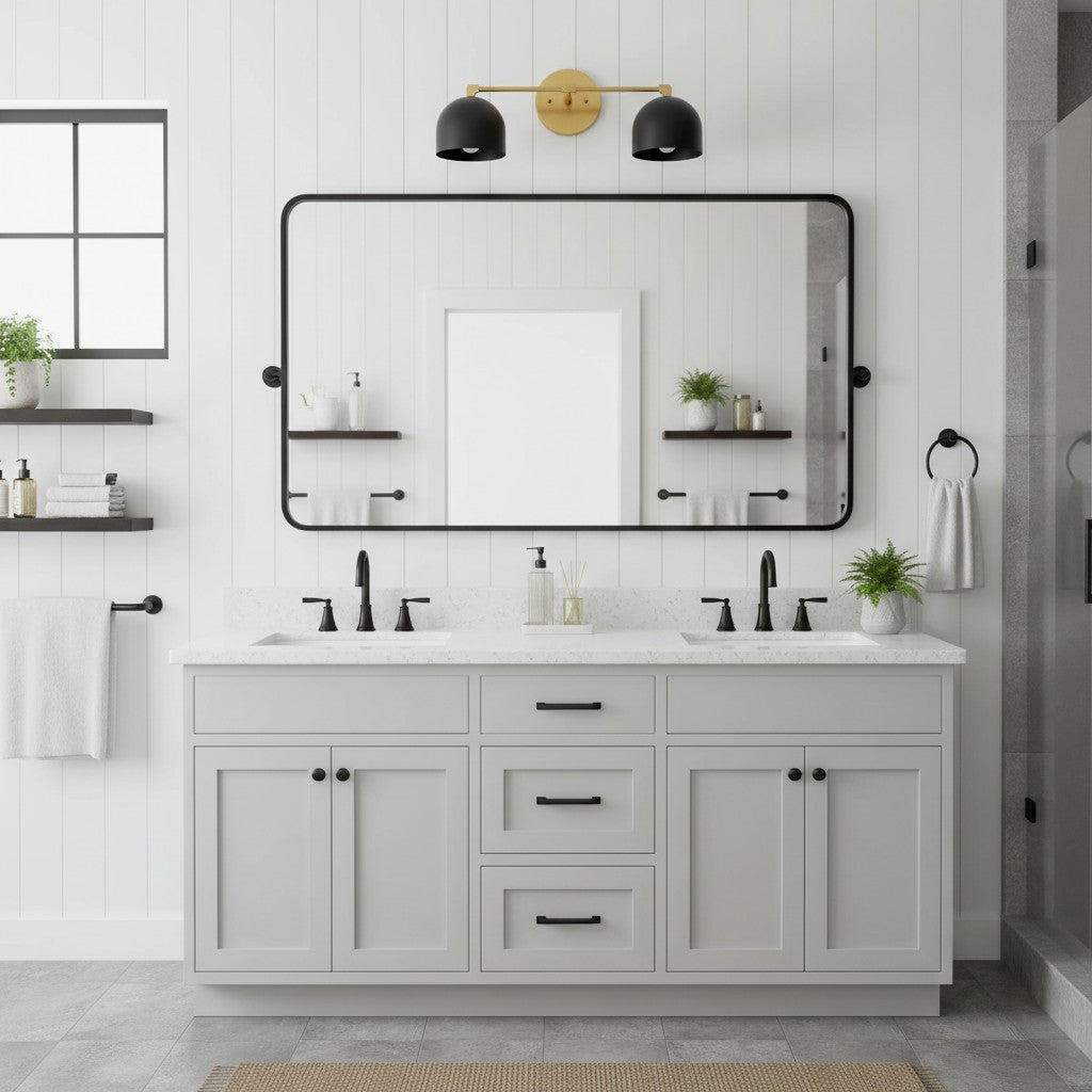 Applique da Parete in Ottone Chroma Dome per Bagno Moderno