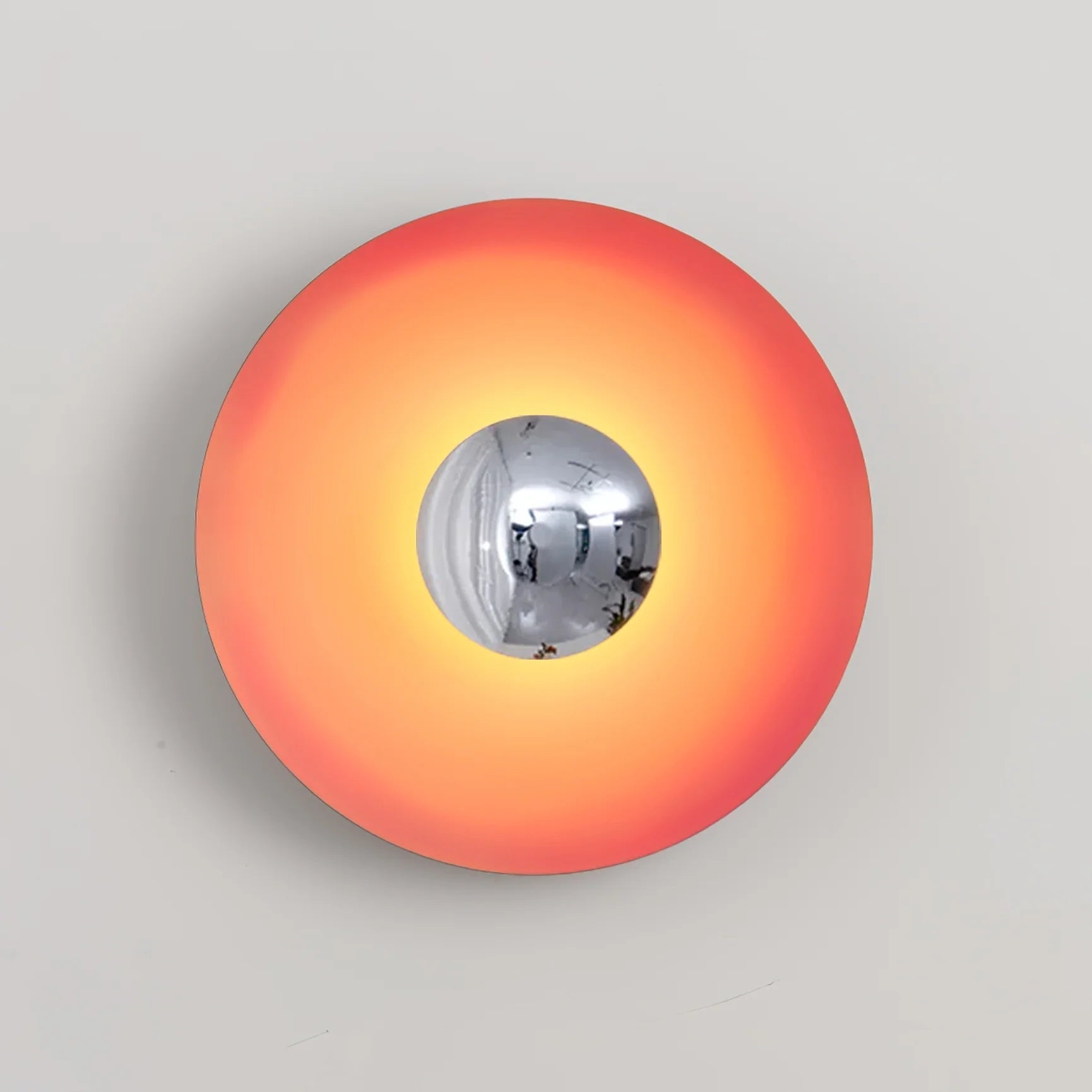 Lampada da Parete in Ferro a Disco Moderno