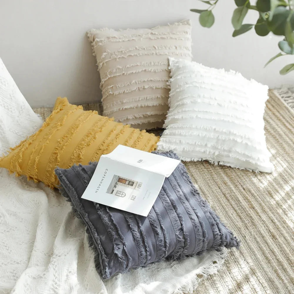 Copriletto Boho con Frange