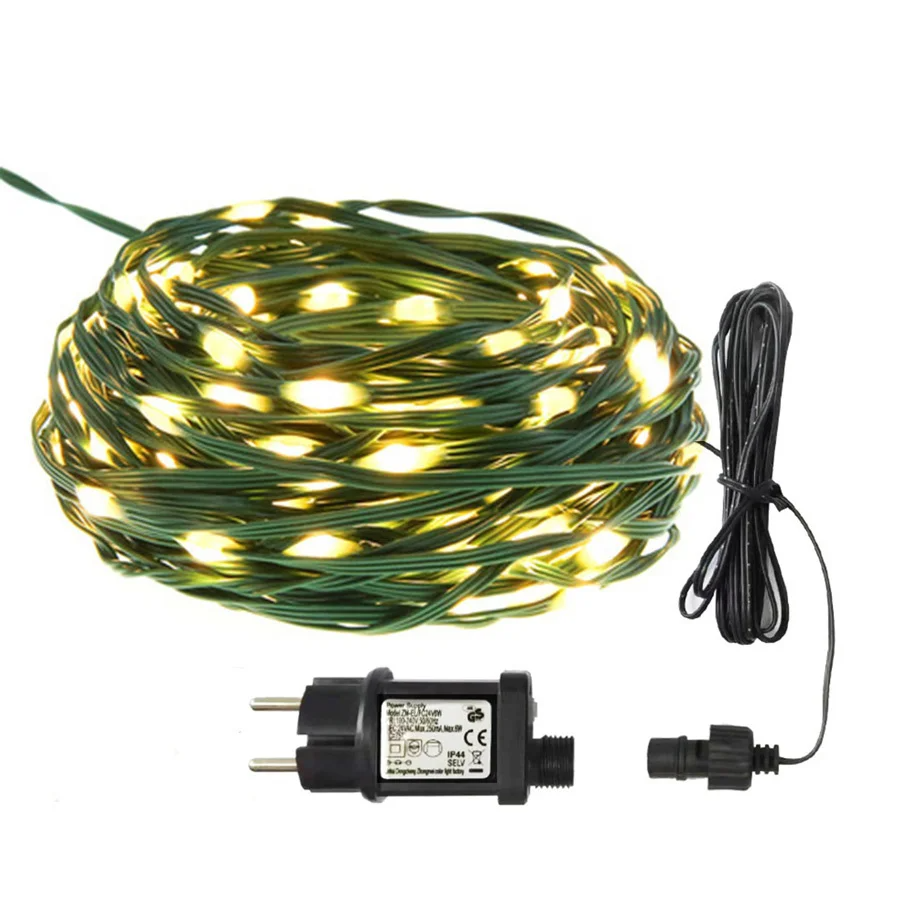 GLOWLINE – 10M-100M Catena di Luci LED Impermeabile con 8 Modalità