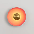 Lampada da Parete in Ferro a Disco Moderno