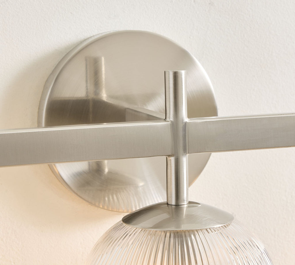 Luce da Parete in Vetro e Metallo Haze
