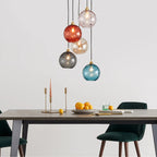 Lampade a sospensione in vetro effetto onda d'acqua