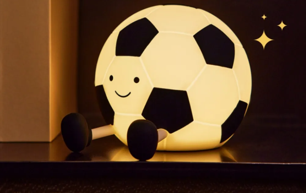 GlowKick Lampada Notturna a Forma di Calcio
