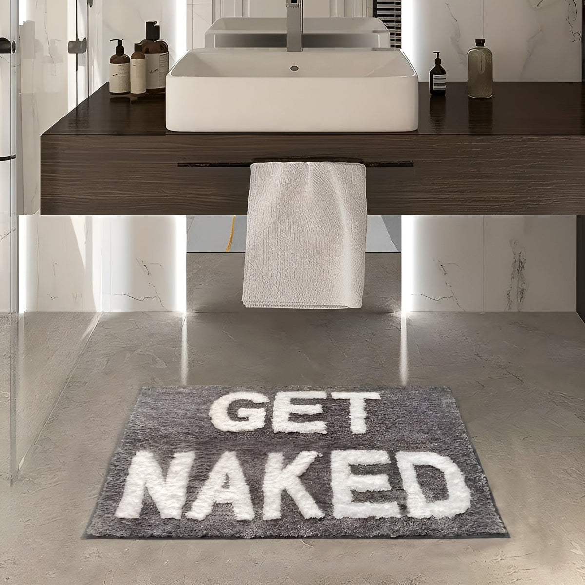 Tappetino da Bagno Morbido e Peluche – Confortevole e Particolarmente Assorbente | Decorativo per Bagni e Docce