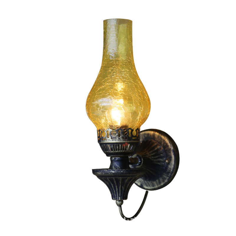 Applique da parete antica a kerosene 1 luce Retro
