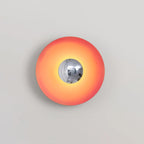 Lampada da Parete in Ferro a Disco Moderno