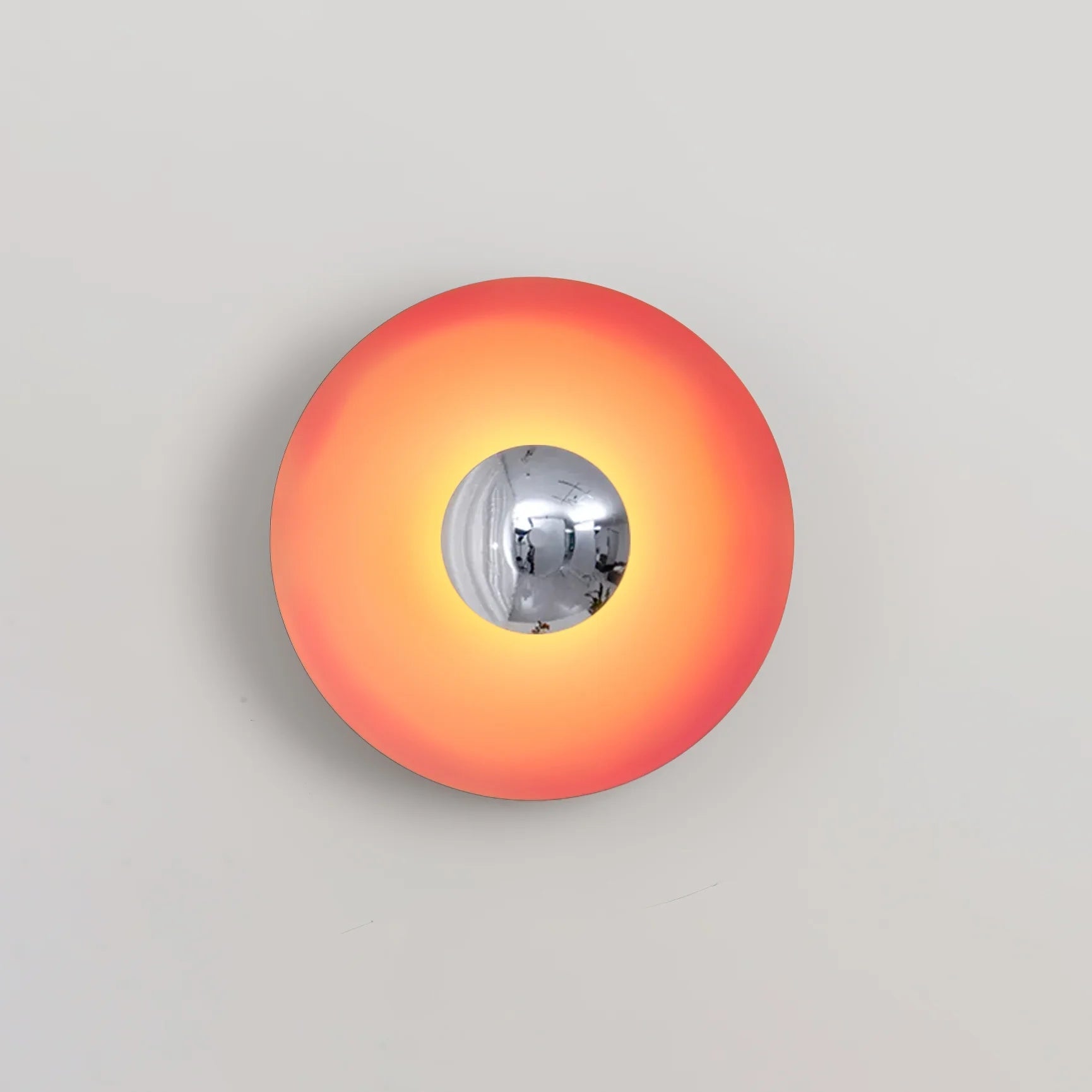 Lampada da Parete in Ferro a Disco Moderno