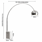Lampada da Terra Arco Italiana – Design Moderno per il Soggiorno