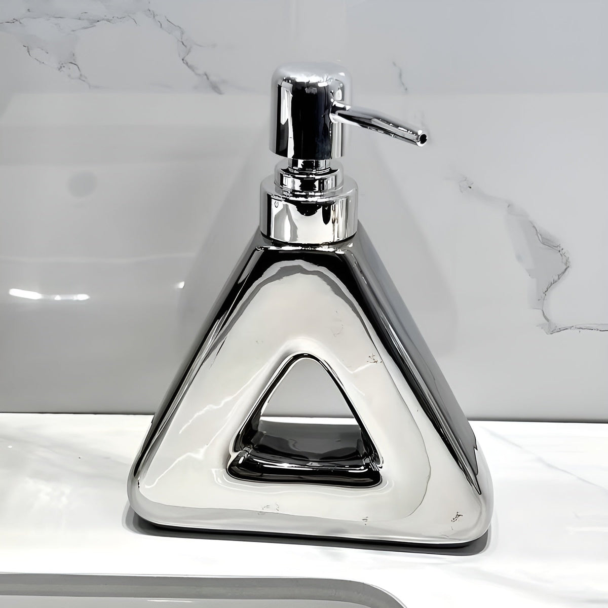 Dispenser di Sapone in Ceramica – Elegante e di Alta Qualità | Ricaricabile per Sapone Liquido e Gel Doccia in Bagno