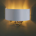 Applique da Parete Endon Highclere con Finitura in Ottone - Ombra Bianca