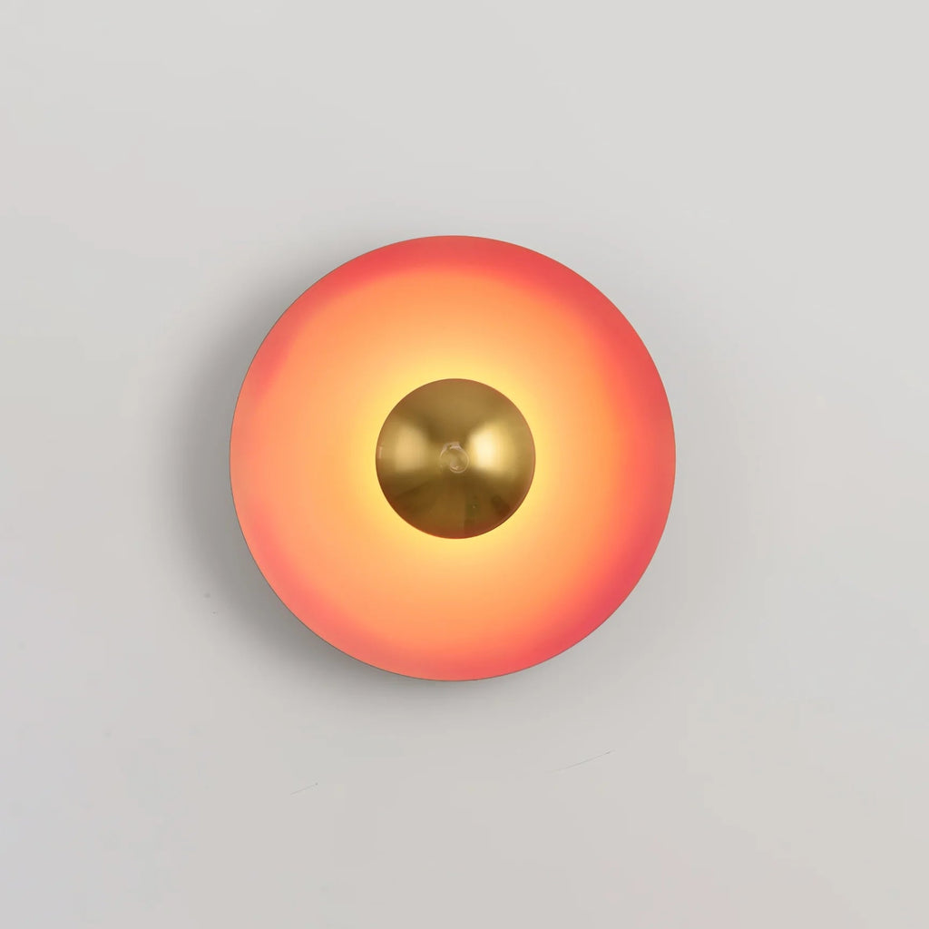Lampada da Parete in Ferro a Disco Moderno