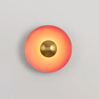 Lampada da Parete in Ferro a Disco Moderno