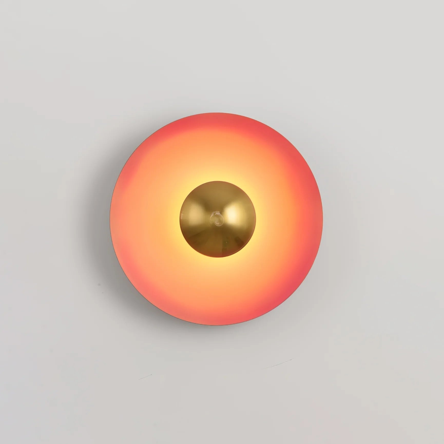 Lampada da Parete in Ferro a Disco Moderno