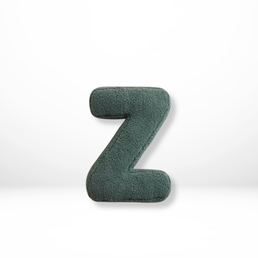 Avenia - Cuscino Decorativo in Velluto con Lettere da A a Z