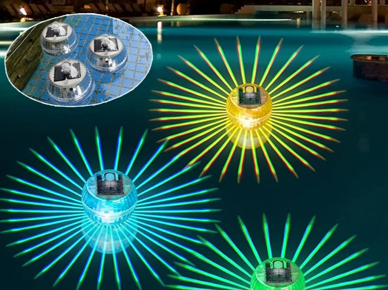 SOLAGLOW Lampada da Piscina Solare RGB Galleggiante