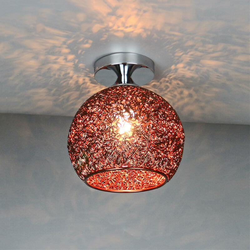 Moderno Lampadario a Cupola Colorato con 1 Luce