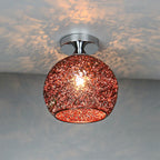 Moderno Lampadario a Cupola Colorato con 1 Luce