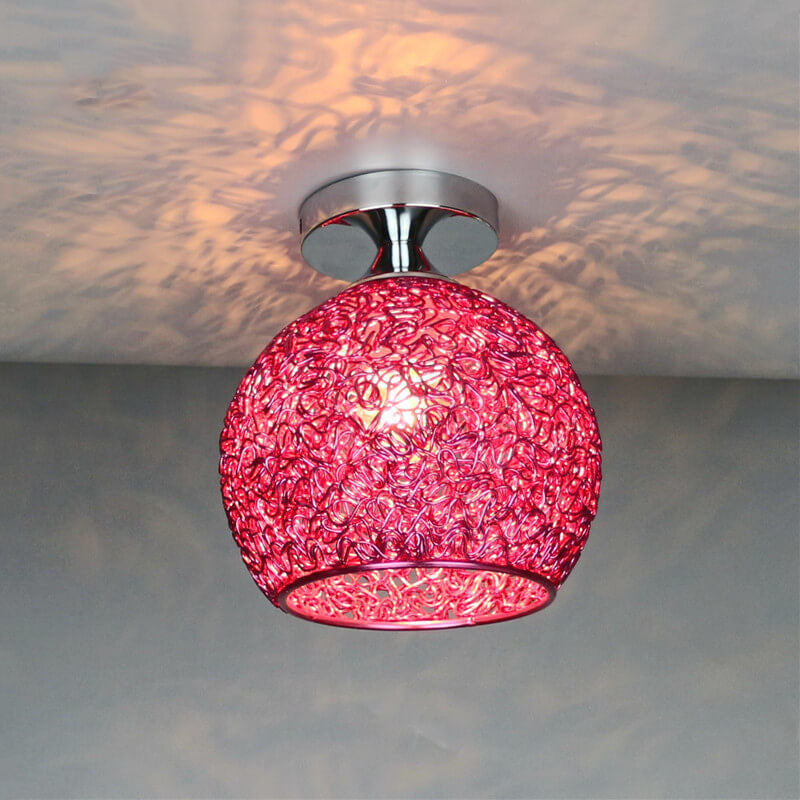 Moderno Lampadario a Cupola Colorato con 1 Luce
