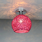 Moderno Lampadario a Cupola Colorato con 1 Luce