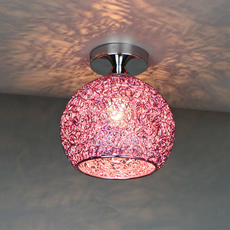 Moderno Lampadario a Cupola Colorato con 1 Luce