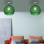 Moderno Lampadario a Cupola Colorato con 1 Luce