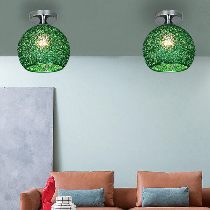 Moderno Lampadario a Cupola Colorato con 1 Luce