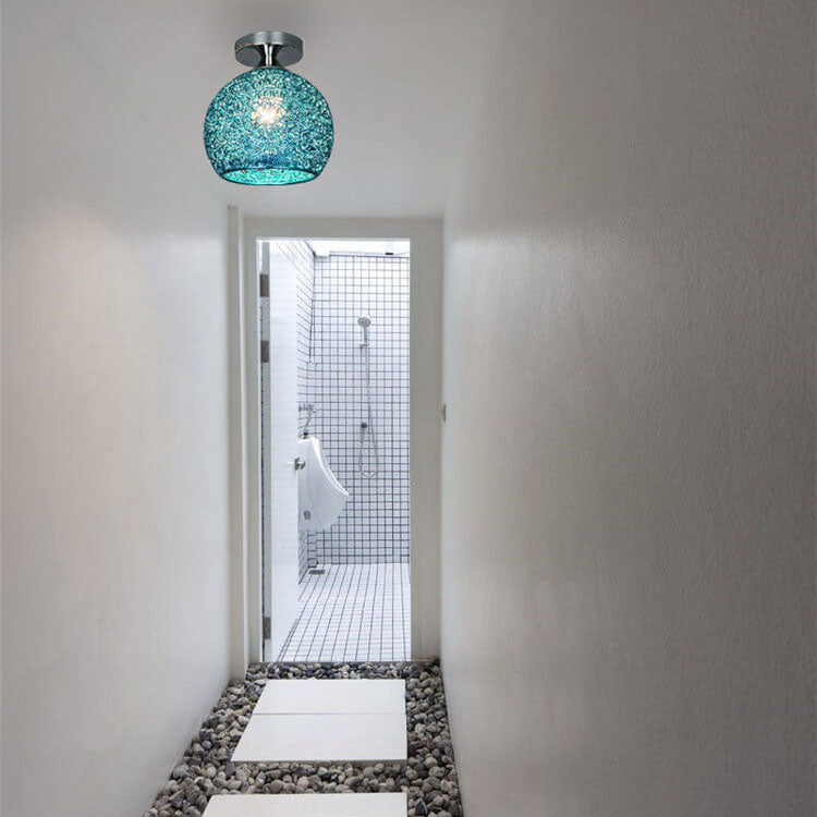 Moderno Lampadario a Cupola Colorato con 1 Luce