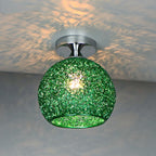 Moderno Lampadario a Cupola Colorato con 1 Luce