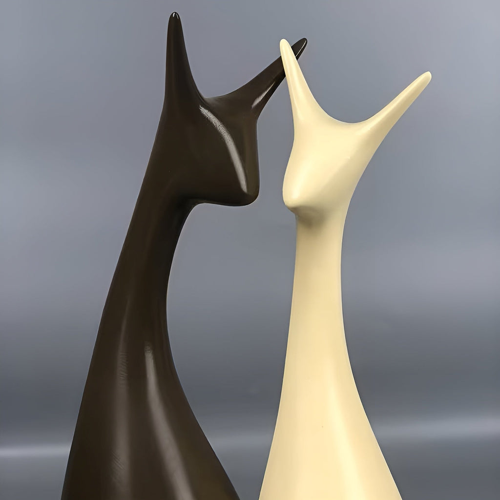 Set di figure decorative Famiglia di lumache (4 pezzi) – Elegante decorazione per soggiorno e scaffale