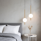 Lampada Appesa Cilindrica Moderna da Comodino