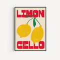 Stampe Retro di Cibo Limon Cello