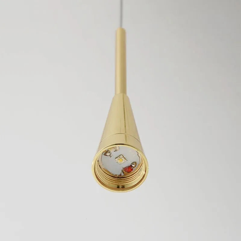 Lampada a Sospensione Moderna in Oro a Goccia Minimalista