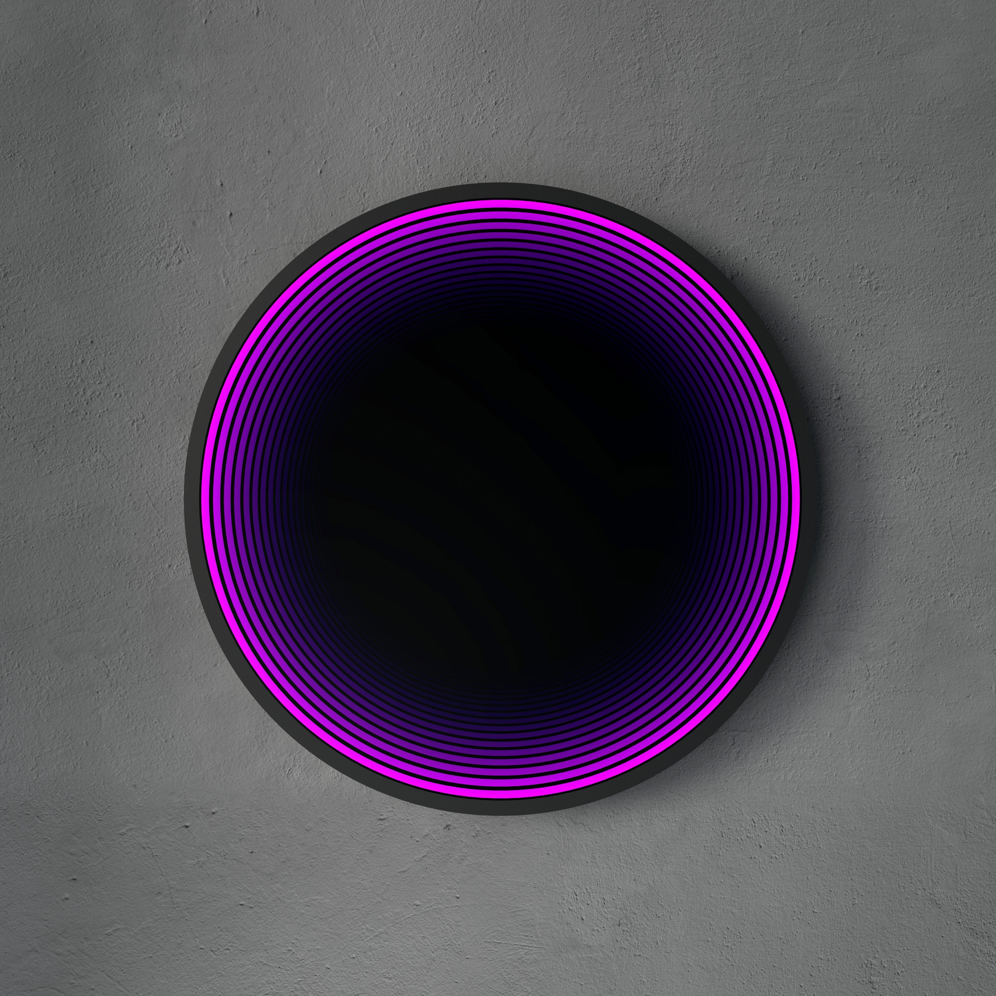 Specchio Circolare 3D con Luce