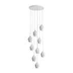 Lampada a sospensione in ceramica con righe