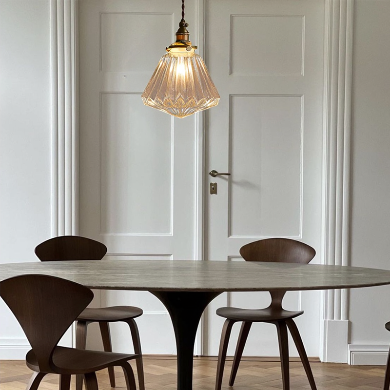 Lampada a Sospensione in Vetro di Cristallo Moderno Nordic
